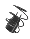 Hurtownia GSM - Síťová nabíječka Dudao 2x USB s vestavěným kabelem Lightning 12W černá (A2ProL) - DDA87 - {ean13} - Hurt