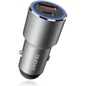Hurtownia GSM - Autonabíječka Dudao USB/USB-C Power Delivery Quick Charge 22,5W šedá (R4PQ) - DDA88 - {ean13} - Hurt