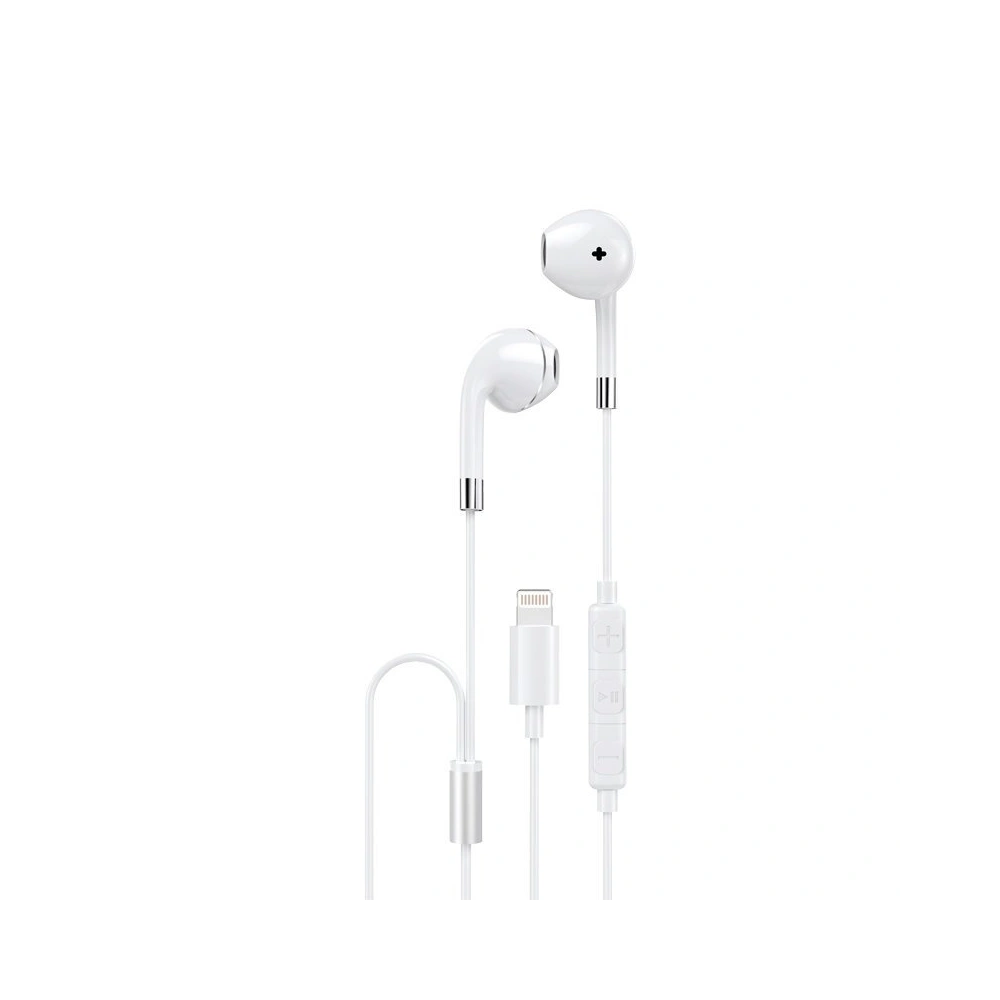 Wholesale Dudao Wired In-Ear Lightning MFI Headphones (Made For iPhone Certification) White (U1PRO) - DDA89 - {ean13} - Hurt