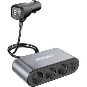 Hurtownia GSM - Auto nabíječka Dudao 2xUSB/3x rozdělovač zapalovače černá (R1Pro) - DDA95 - {ean13} - Hurt