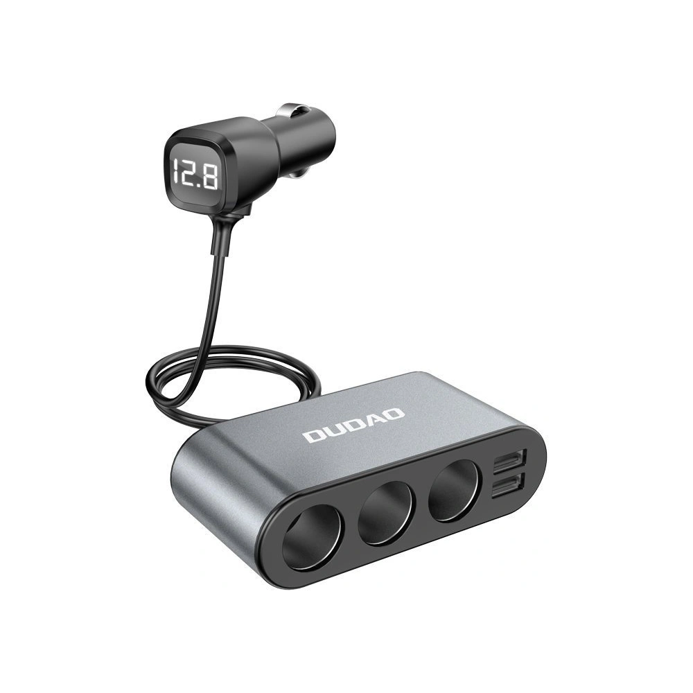 Hurtownia GSM - Auto nabíječka Dudao 2xUSB/3x rozdělovač zapalovače černá (R1Pro) - DDA95 - {ean13} - Hurt