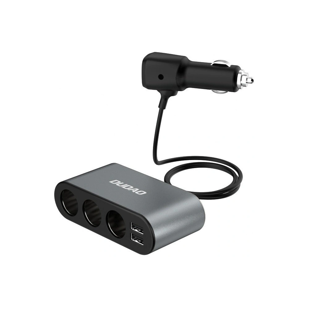 Hurtownia GSM - Auto nabíječka Dudao 2xUSB/3x rozdělovač zapalovače černá (R1Pro) - DDA95 - {ean13} - Hurt