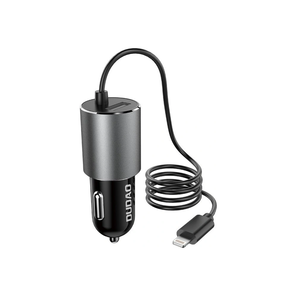 Hurtownia GSM - Auto nabíječka Dudao USB s vestavěným Lightning kabelem 3,4 A černá (R5Pro L) - DDA96 - {ean13} - Hurt