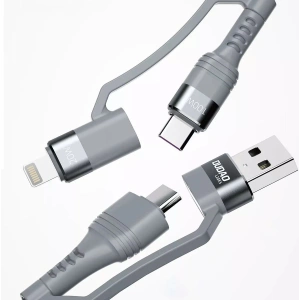 Hurtownia GSM - Kábel Dudao 4w1 USB-C PD/USB - USB-C/Lightning 1m szürke (L20XS) - DDA99 - {ean13} - Hurt