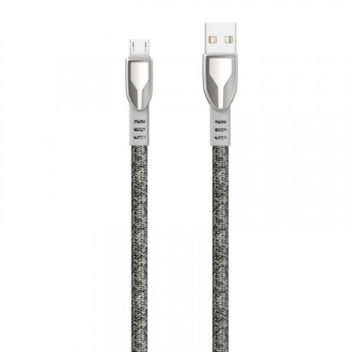 Dudao Distributor - 6973687240912 - DDA105 - Dudao USB braided cable - micro USB 5 A 1 m gray (L3PROM gray) - B2B homescreen
