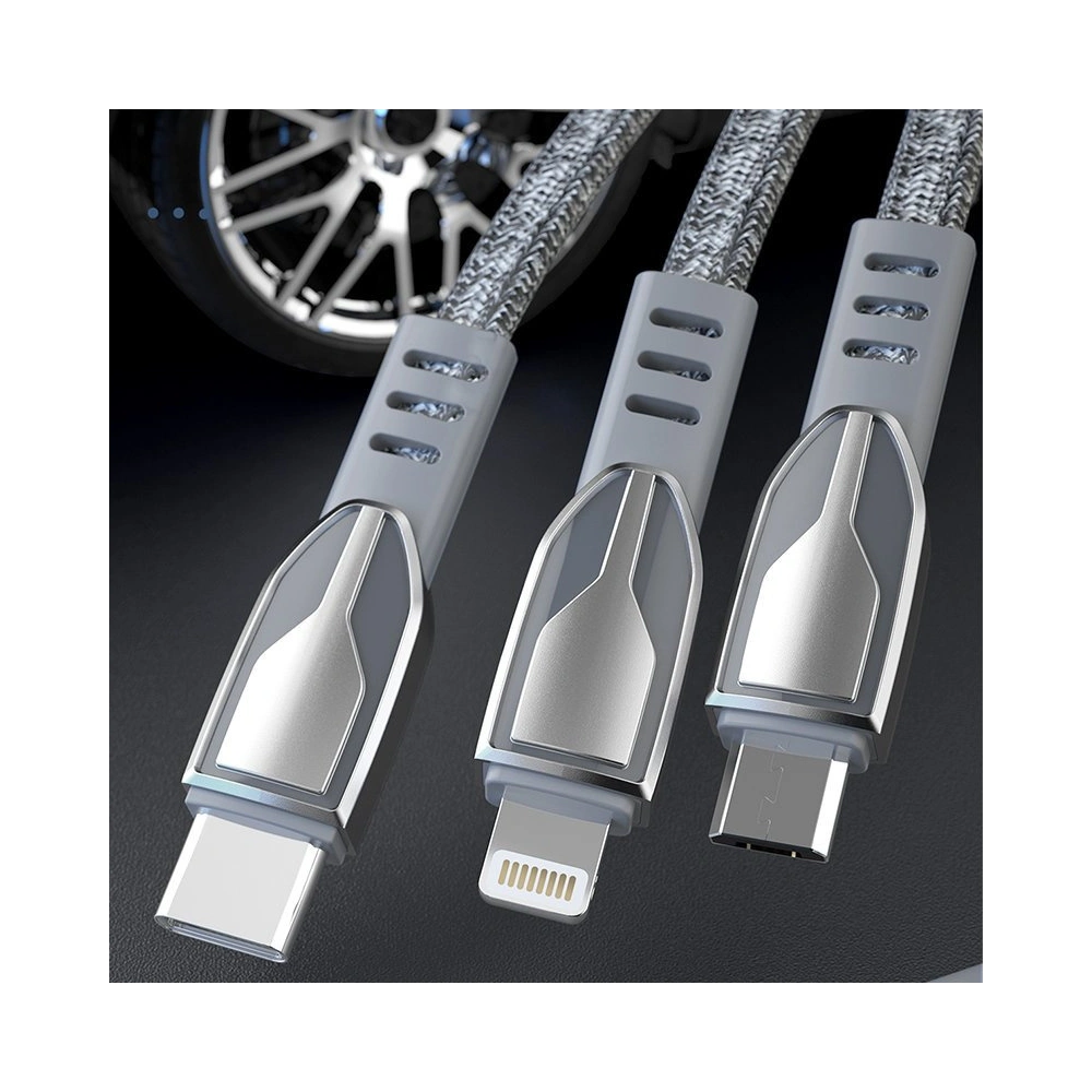 Hurtownia GSM - Kabel Dudao USB/microUSB 5A 1m grau (L3PROM) - DDA105 - {ean13} - Hurt