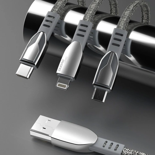 Kabel Dudao USB/microUSB 5A 1m szary (L3PROM)