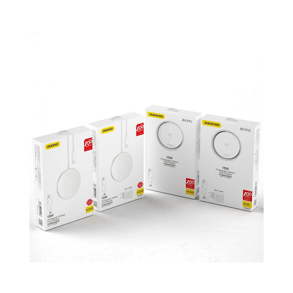 Hurtownia GSM - Încărcător wireless MagSafe Dudao Qi 15W + încărcător de rețea 20W alb (A12XS) - DDA106 - {ean13} - Hurt