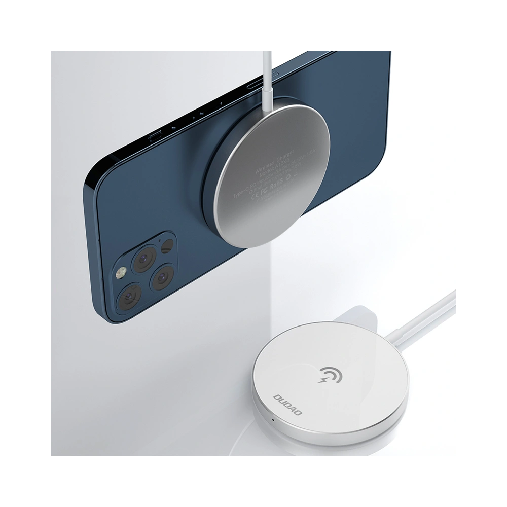 Hurtownia GSM - Încărcător wireless MagSafe Dudao Qi 15W + încărcător de rețea 20W alb (A12XS) - DDA106 - {ean13} - Hurt