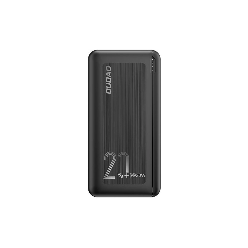 Hurtownia GSM - Powerbank Dudao 20000mAh Power Delivery 20W Quick Charge 3.0 2xUSB/USB-C schwarz (K12PQ+) - DDA110 - {ean13} - Hurt