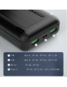 Hurtownia GSM - Powerbank Dudao 20000mAh Power Delivery 20W Quick Charge 3.0 2xUSB/USB-C schwarz (K12PQ+) - DDA110 - {ean13} - Hurt