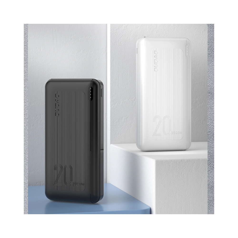 Hurtownia GSM - Powerbank Dudao 20000mAh Power Delivery 20W Quick Charge 3.0 2xUSB/USB-C schwarz (K12PQ+) - DDA110 - {ean13} - Hurt