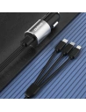 Hurtownia GSM - Auto nabíječka Dudao 3w1 USB 3,4 A s vestavěným kabelem Lightning/USB-C/microUSB černá (R5ProN) - DDA111 - {ean13} - Hurt