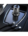 Hurtownia GSM - Auto nabíječka Dudao 3w1 USB 3,4 A s vestavěným kabelem Lightning/USB-C/microUSB černá (R5ProN) - DDA111 - {ean13} - Hurt