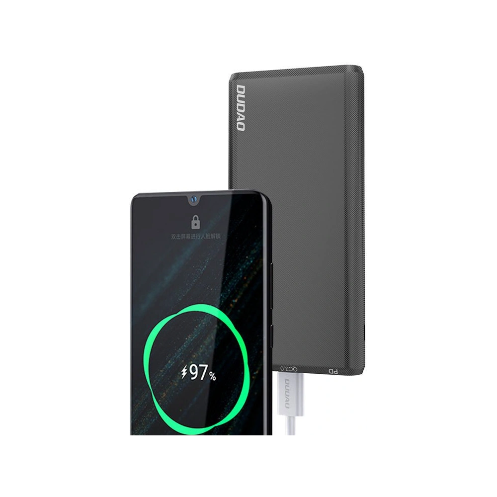Hurtownia GSM - Powerbank Dudao 10000mAh 18W Schnellladung Power Delivery 2xUSB/USB-C schwarz (K12PQ) - DDA113 - {ean13} - Hurt