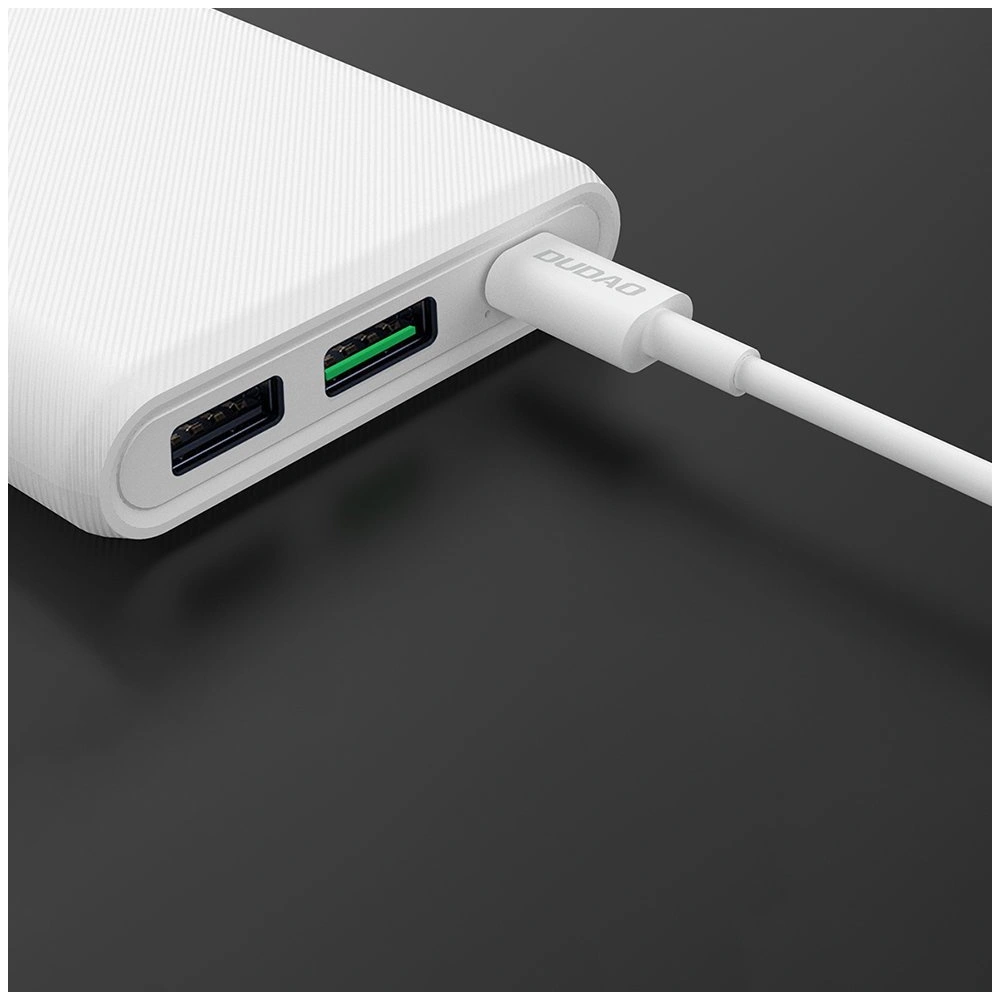 Hurtownia GSM - Powerbank Dudao 10000mAh 18W Încărcare rapidă Power Delivery 2xUSB/USB-C alb (K12PQ) - DDA114 - {ean13} - Hurt