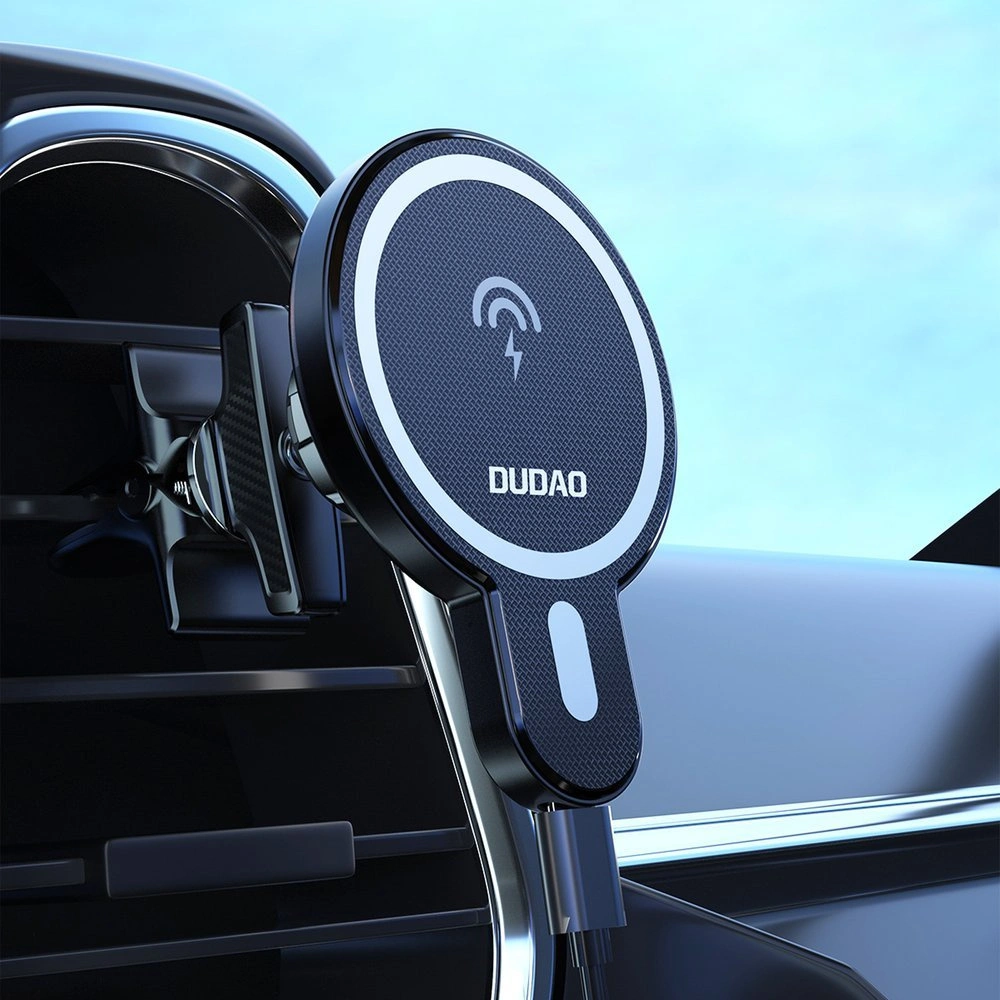 Hurtownia GSM - Magnetický automobilový držák s indukční nabíječkou Dudao MagSafe Qi 15W černý (F13) - DDA117 - {ean13} - Hurt