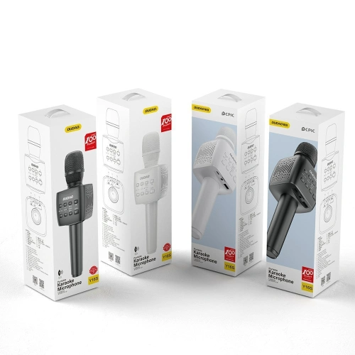 Dudao bezprzewodowy mikrofon do karaoke Bluetooth 5.0 czarny (Y16S)
