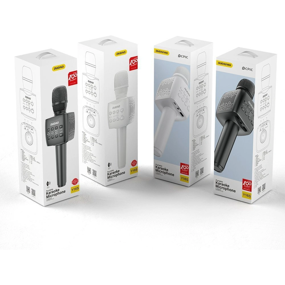 Hurtownia GSM - Dudao bezdrátový mikrofon na karaoke Bluetooth 5.0 černý (Y16S) - DDA120 - {ean13} - Hurt