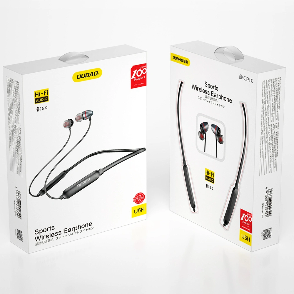 Hurtownia GSM - Bezdrátová sluchátka Dudao Bluetooth 5.0 Neckband šedá (U5H) - DDA124 - {ean13} - Hurt