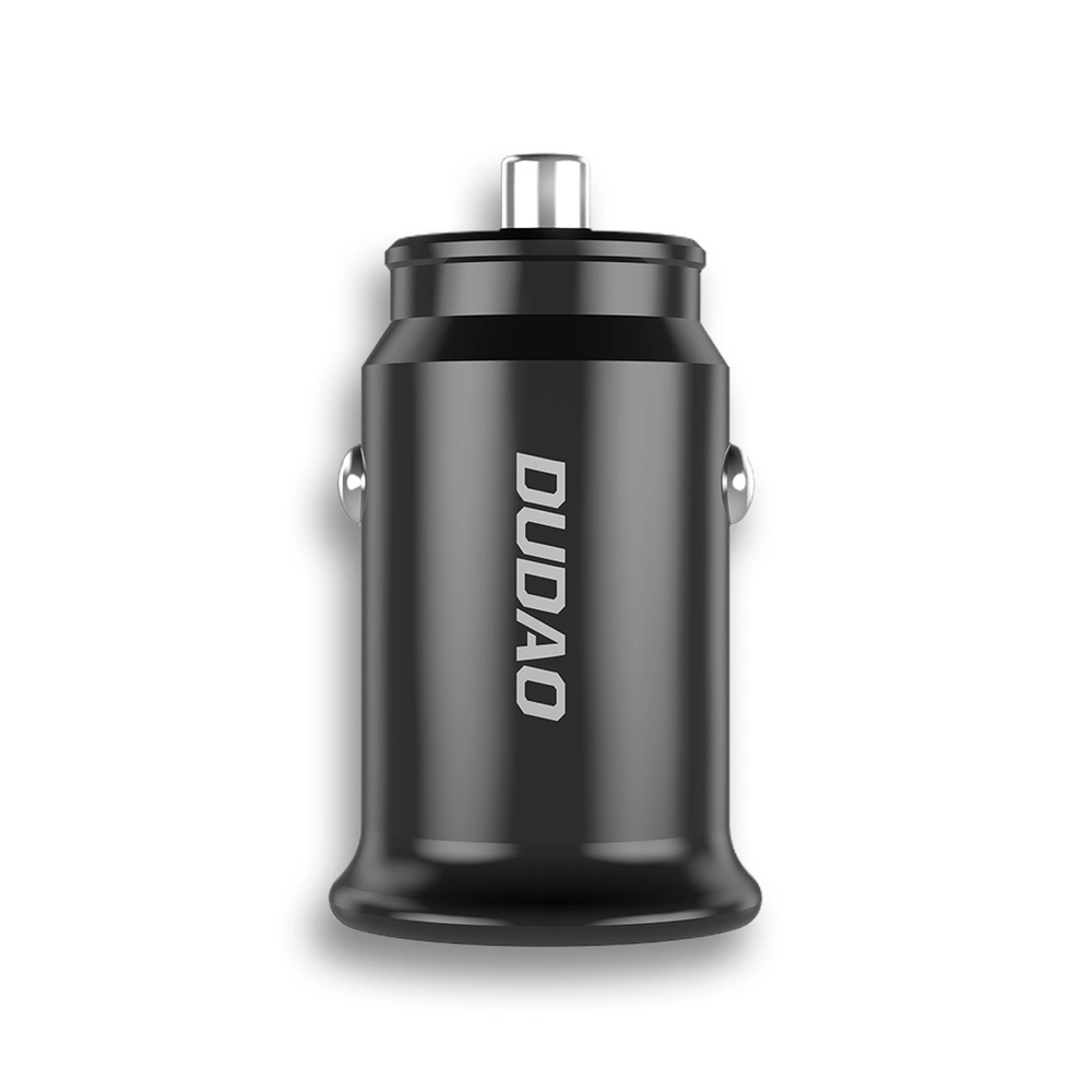 Hurtownia GSM - Auto nabíječka Dudao s porty USB QC3.0 + USB-C PD černá + kabel USB-C - Lightning 18W černá (R3PRO) - DDA127 - {ean13} - Hurt