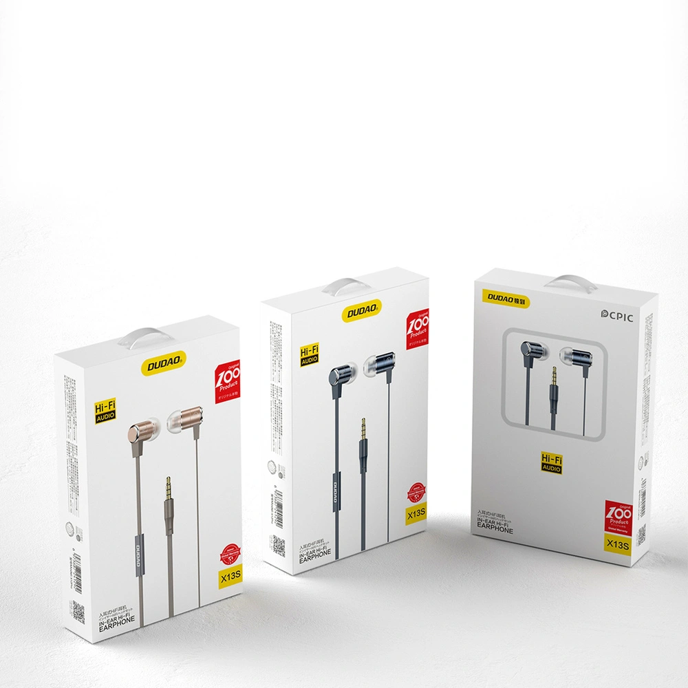 Hurtownia GSM - Sluchátka Dudao s ovladačem a mikrofonem 3,5mm mini jack zlaté (X13S) - DDA129 - {ean13} - Hurt