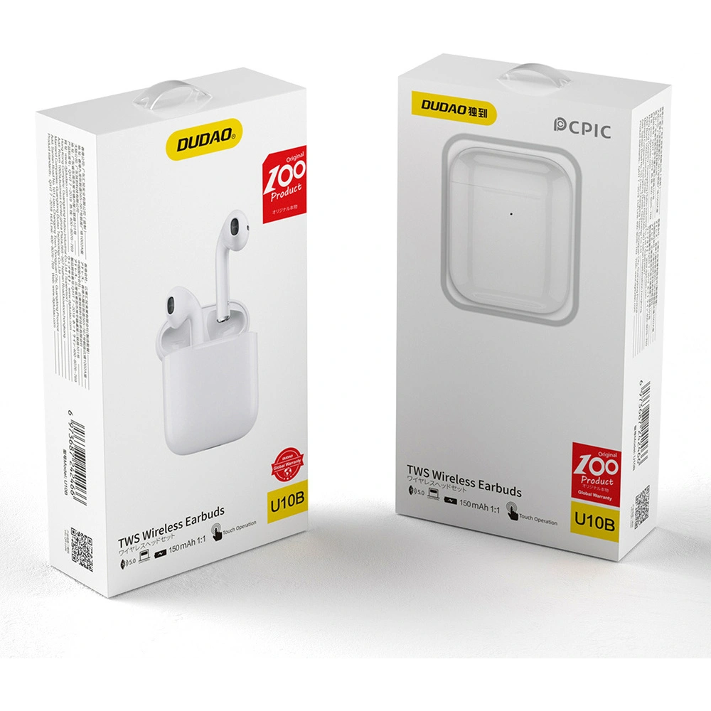 Wholesale Dudao U10B TWS earphones white - DDA130 - {ean13} - Hurt
