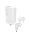 Netzteil Dudao GaN 3w1 (EU, US, UK) 2xUSB-C + USB PD QC 65W weiß (A7PRO)