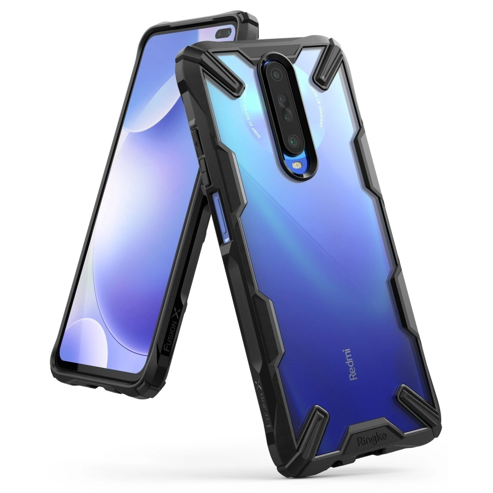 Hurtownia GSM - Etui Ringke Fusion-X Pocophone X2/Redmi K30 Černé - RGK1090BLK - {ean13} - Hurt
