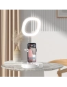 Hurtownia GSM - Uchyt s LED lampou Dudao Ring Flash bílý (F16) - DDA141 - {ean13} - Hurt