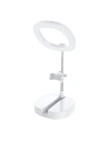 Wholesale Dudao Lamp LED Ring Flash Tripod Kit for Live Streaming Videos YouTube TikTok Instagram Phone Holder for Selfie Ring Light White (F16) - DDA141 - {ean13} - Hurt
