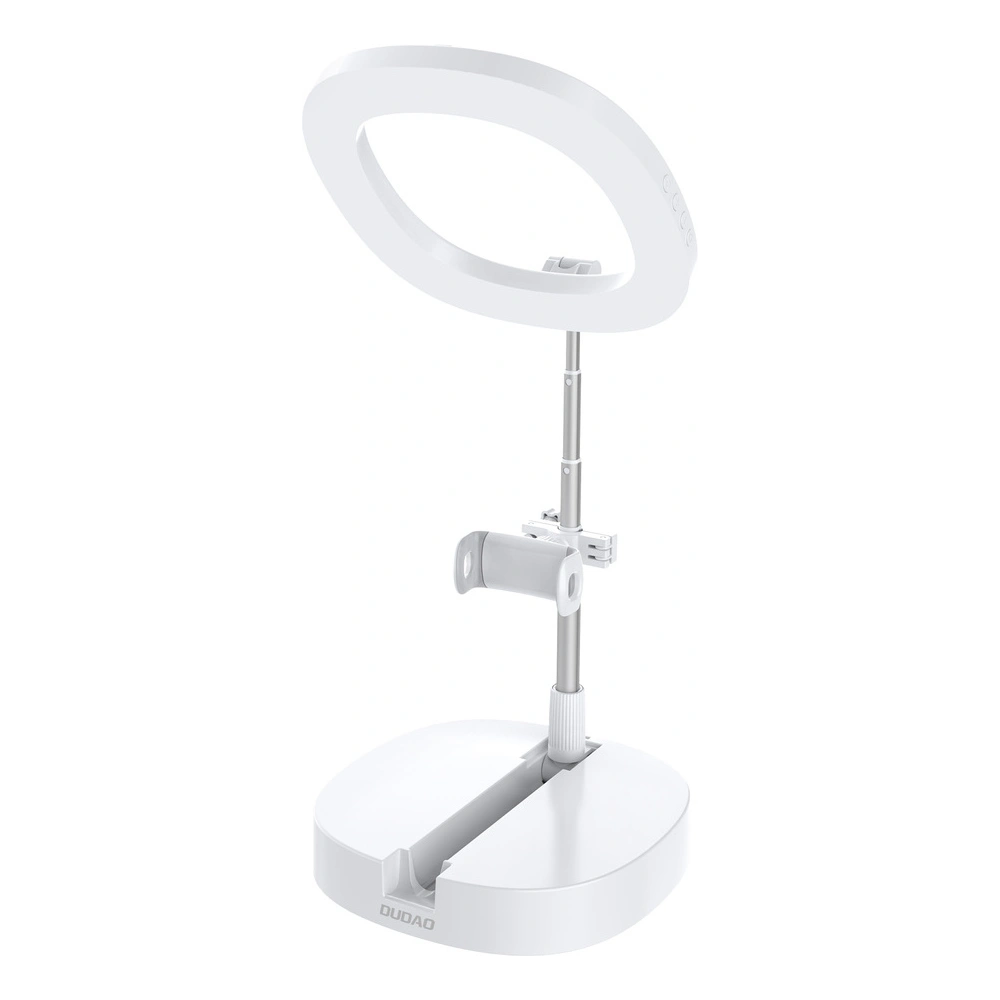 Wholesale Dudao Lamp LED Ring Flash Tripod Kit for Live Streaming Videos YouTube TikTok Instagram Phone Holder for Selfie Ring Light White (F16) - DDA141 - {ean13} - Hurt
