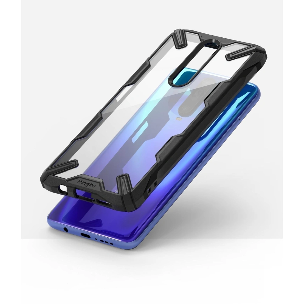 Hurtownia GSM - Etui Ringke Fusion-X Pocophone X2/Redmi K30 Černé - RGK1090BLK - {ean13} - Hurt