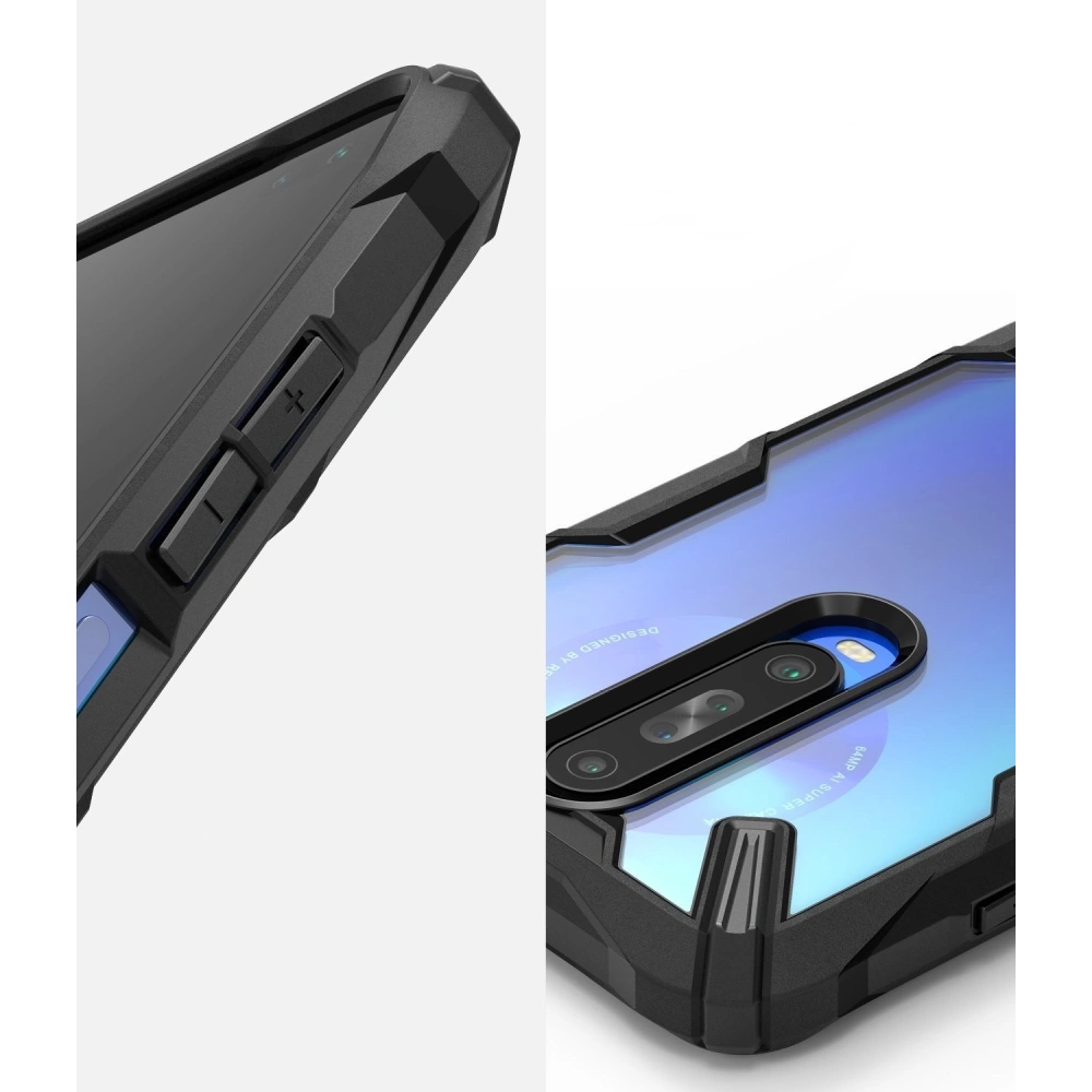 Hurtownia GSM - Etui Ringke Fusion-X Pocophone X2/Redmi K30 Černé - RGK1090BLK - {ean13} - Hurt