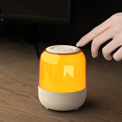 Głośnik Bluetooth 5.0 Dudao RGB 5W 1200mAh biały (Y11S)