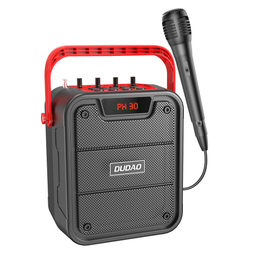 Dudao Distributor - 6973687242602 - DDA146 - Dudao Bluetooth 5.0 Wireless Speaker 10W 4800mAh Microphone Karaoke System Black (Y15s-black) - B2B homescreen
