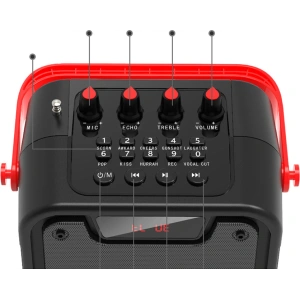 Hurtownia GSM - Karaokeset Dudao Lautsprecher + Mikrofon Bluetooth 5.0 10W 4800mAh schwarz (Y15s) - DDA146 - {ean13} - Hurt
