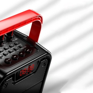 Hurtownia GSM - Karaoke szett Dudao hangszóró + Bluetooth 5.0 mikrofon 10W 4800mAh fekete (Y15s) - DDA146 - {ean13} - Hurt