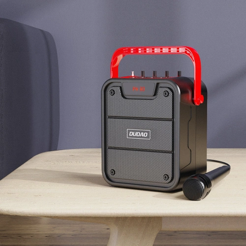 Zestaw do karaoke Dudao głośnik + mikrofon Bluetooth 5.0 10W 4800mAh czarny (Y15s)