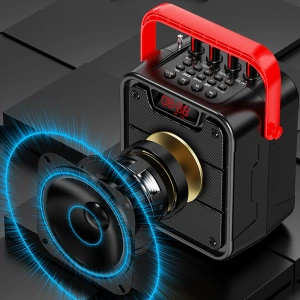 Hurtownia GSM - Karaoke szett Dudao hangszóró + Bluetooth 5.0 mikrofon 10W 4800mAh fekete (Y15s) - DDA146 - {ean13} - Hurt