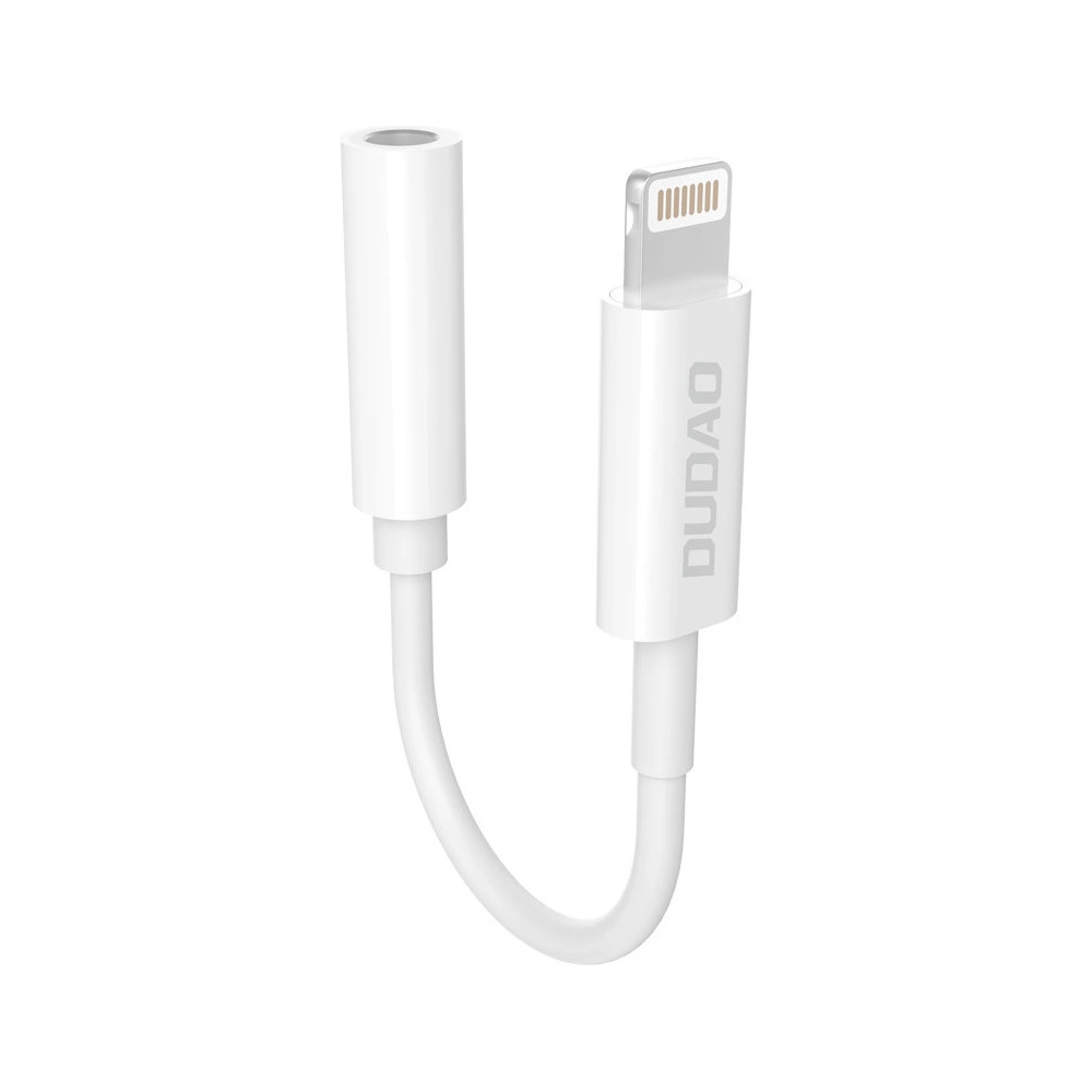Hurtownia GSM - Adaptér audio Dudao Lightning/mini jack 3,5mm 10cm bílý (L16) - DDA147 - {ean13} - Hurt