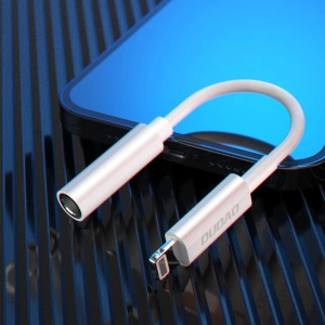 Hurtownia GSM - Adaptér audio Dudao Lightning/mini jack 3,5mm 10cm bílý (L16) - DDA147 - {ean13} - Hurt