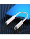 Hurtownia GSM - Adaptér audio Dudao Lightning/mini jack 3,5mm 10cm bílý (L16) - DDA147 - {ean13} - Hurt