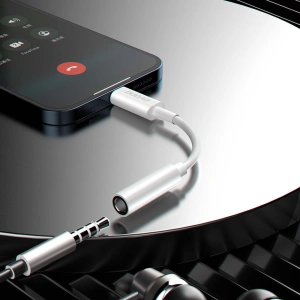 Hurtownia GSM - Adapter audio Dudao Lightning/mini jack 3,5mm 10cm biały (L16) - DDA147 - {ean13} - Hurt