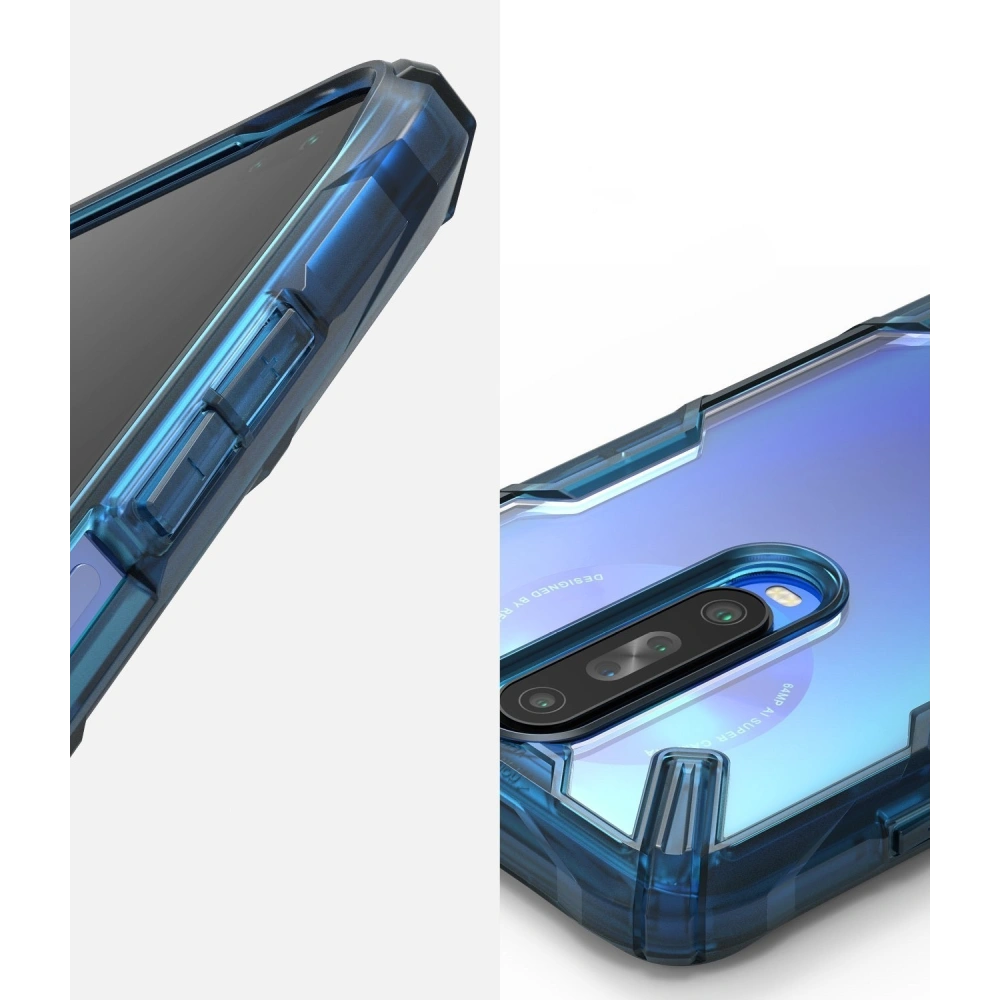 Hurtownia GSM - Etui Ringke Fusion-X Pocophone X2/Redmi K30 Space Blue - RGK1091BLU - {ean13} - Hurt
