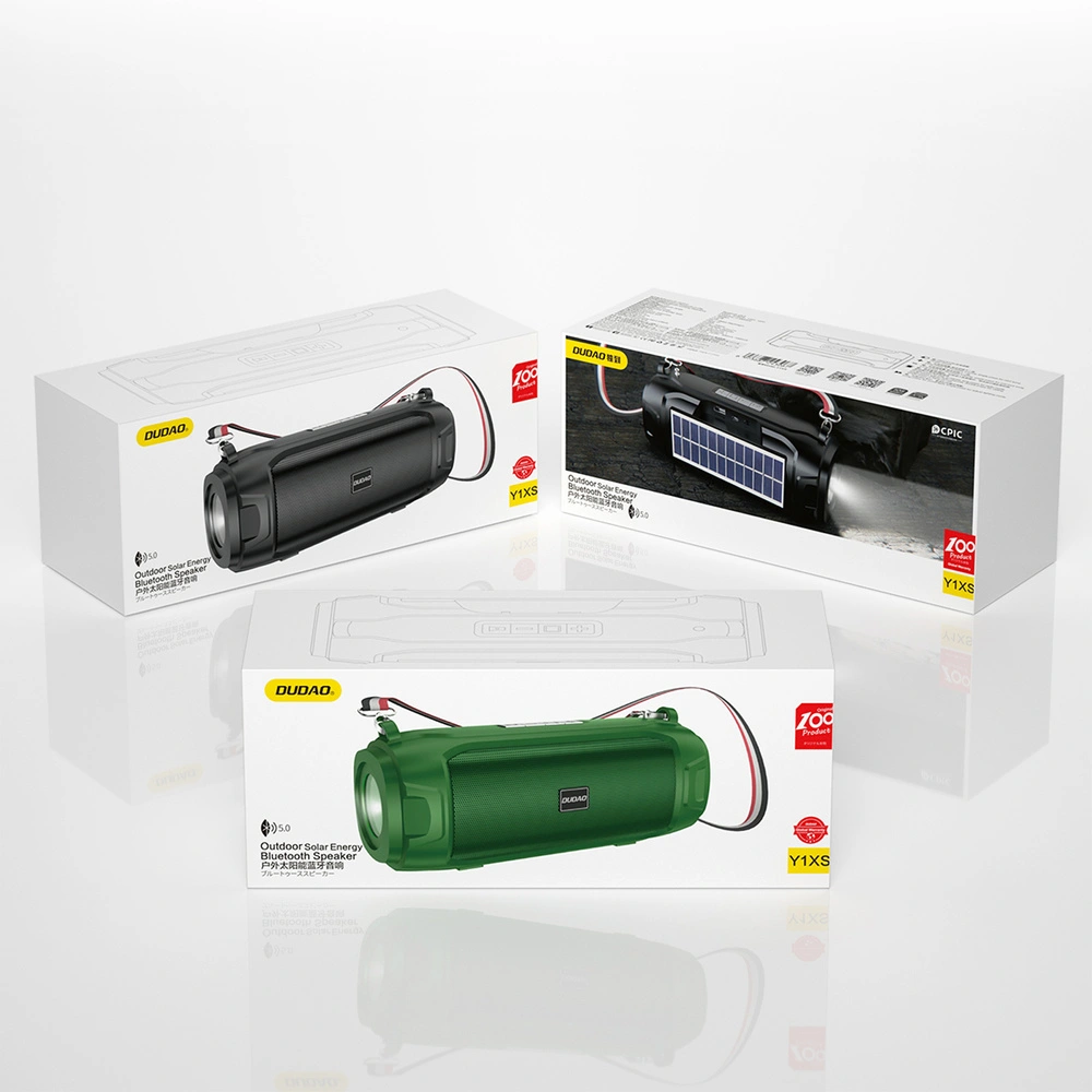 Hurtownia GSM - Bluetooth reproduktor 5.0 Dudao 5W 1200mAh FM rádio solární panel černý (Y1XS) - DDA153 - {ean13} - Hurt