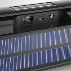 Hurtownia GSM - Bluetooth-Lautsprecher 5.0 Dudao 5W 1200mAh FM-Radio, schwarzes Solarpanel (Y1XS) - DDA153 - {ean13} - Hurt