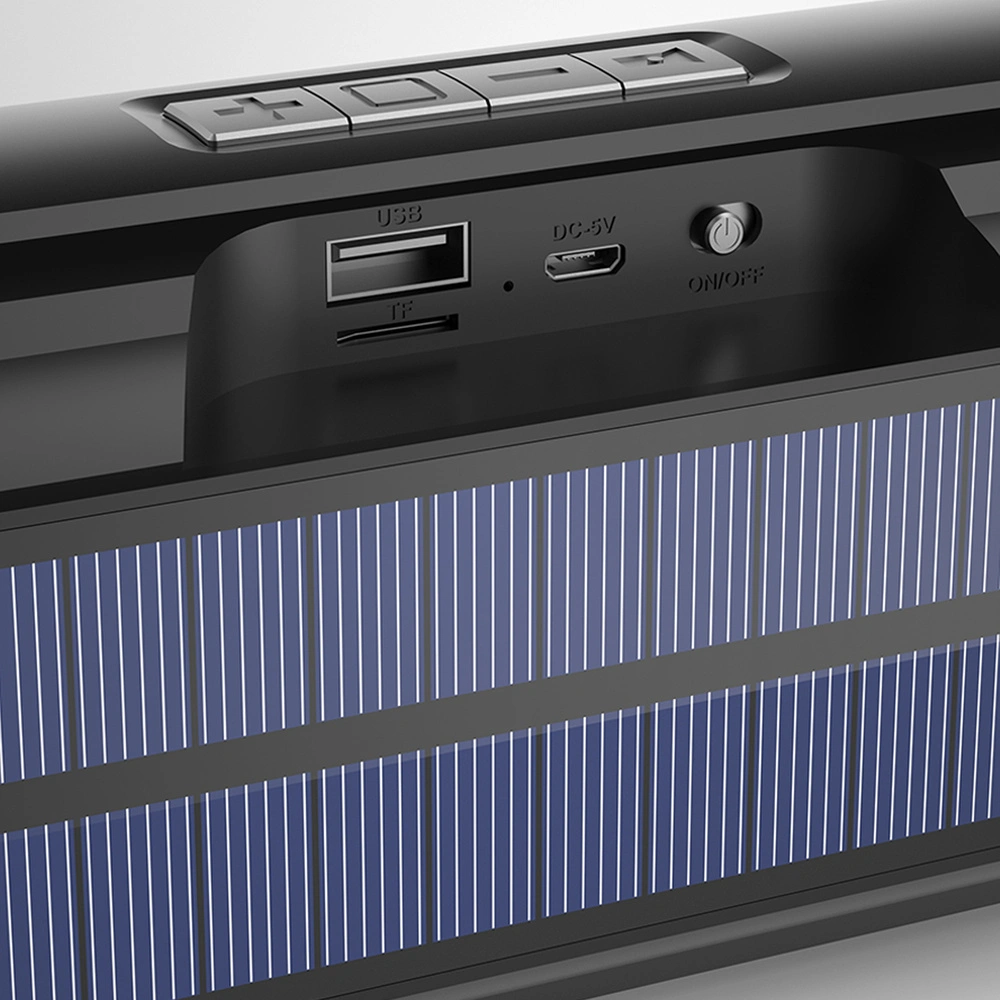 Wholesale Dudao Wireless Bluetooth 5.0 Speaker 5W 1200mAh FM Radio Solar Panel Black (Y1XS-black) - DDA153 - {ean13} - Hurt