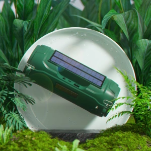 Wholesale Dudao Wireless Bluetooth 5.0 Speaker 5W 1200mAh FM Radio Solar Panel Green (Y1XS-green) - DDA154 - {ean13} - Hurt