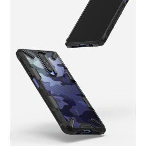 Hurtownia GSM - Etui Ringke Fusion-X Design Pocophone X2/Redmi K30 Camo (Moro) černé - RGK1092MOB - {ean13} - Hurt